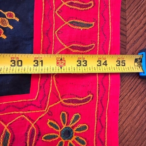 vintage Banjara wall hanging textile art Multicolor Bohemian tribal boho throw - Picture 9 of 11