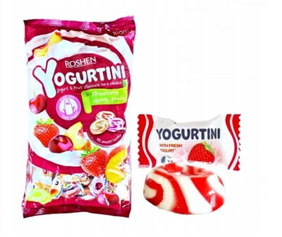 Roshen Yogurtini Candies With Yogurth And Fruit Flavour Peach