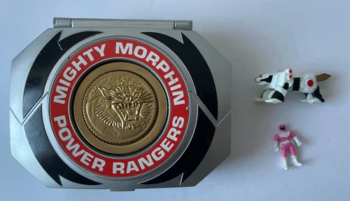 VTG 1995 Mighty Morphin Power Rangers Micro Playset Bandai w/ 2 Accessories