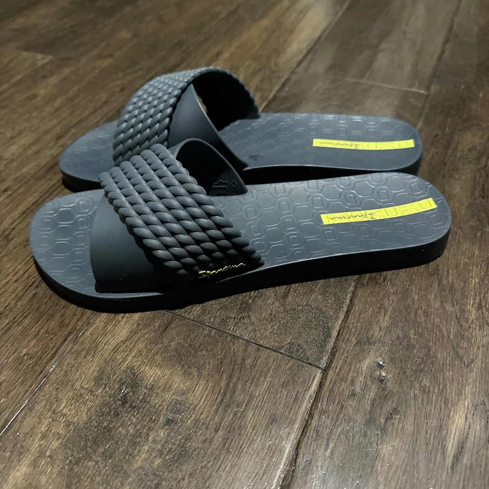 Ipanema Crossover Slides Blue Size 9 Made In Brazil - Image 3 of 4