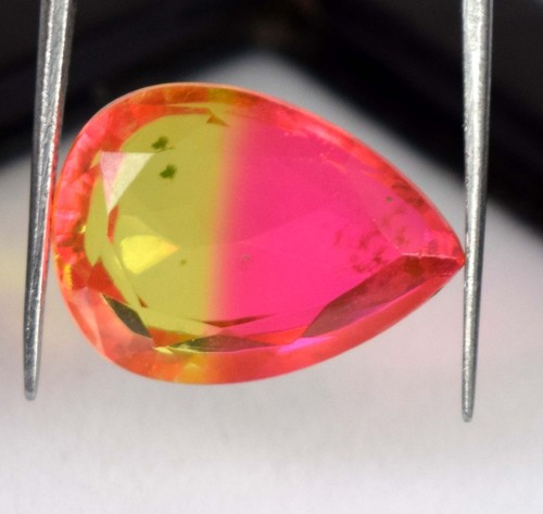 Ebay 11.85 Ct Pear Lab Created Bi-Color Alexandrite Gemstone Certified B48143 - Picture 8 of 8