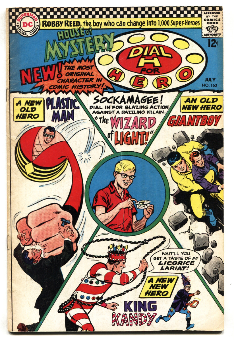 HOUSE OF MYSTERY #160 1966-DIAL H FOR HERO-PLASTIC MAN | eBay
