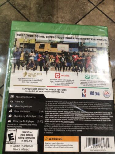 NBA Live 19 Microsoft Xbox One 2018 brandneu werkseitig versiegelt Basketball - Bild 2 von 2
