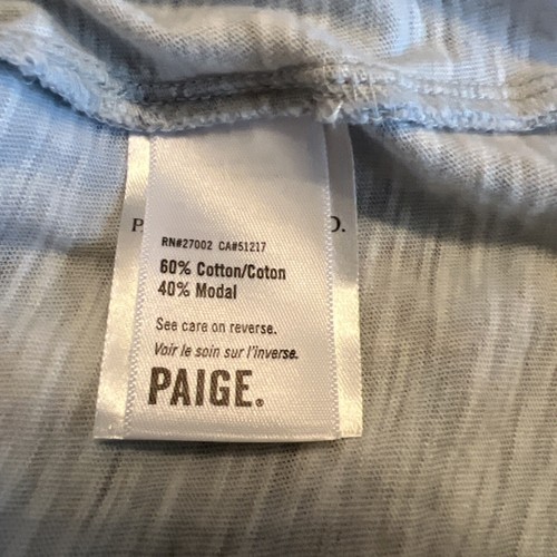 Camiseta SANDERSON x PAIGE Ellison - Azul Gris Multi, Floral Talla XL. - Imagen 6 de 8