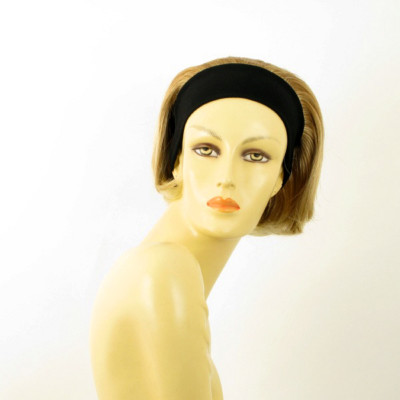 Perruque Synthétique Blonde Cuivrée Claire Avec Bandeau - Réf. AMANDA 27T613, Bonnet Moyen, Neuve Avec étiquettes