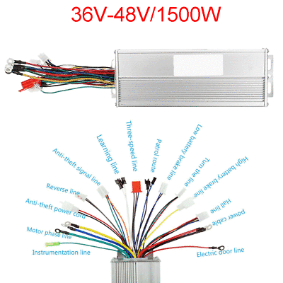 36V-48V 1500W 45A Brushless Motor Controller For E-bike Scooter Electric Bicycle
