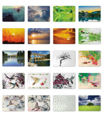Ambesonne Nature Trees Mousepad Rectangle Non-Slip Rubber