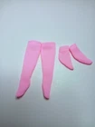 Vintage Barbie - Skipper Doll Clothes Pink TRICOT ANKLE KNEE SOCKS LOT Handmade
