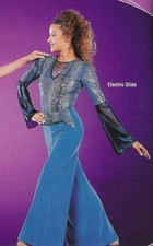 ELECTRIC SLIDE Jazz Hip Hop Dance Costume Snakeskin Look CL,AS