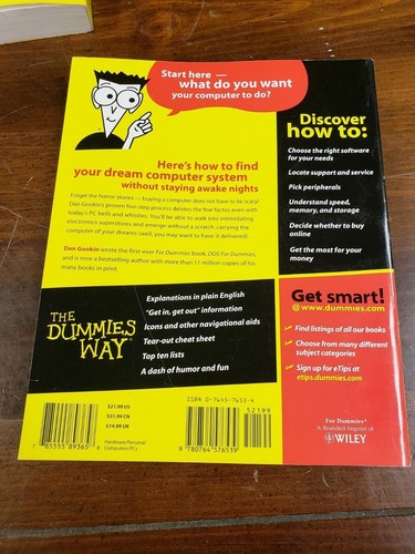 BUYING A COMPUTER FOR DUMMIES® by Dan Gookin 2004 Paperback - Picture 2 of 2