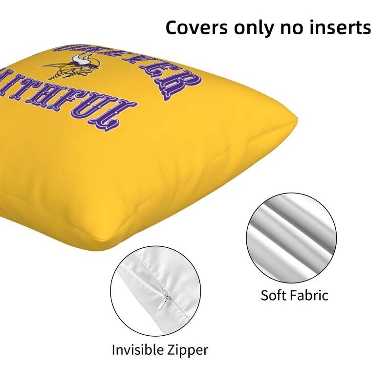 Minnesota Vikings Forever Faithful Throw Pillow Covers