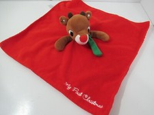Rudolph the Red Nosed Reindeer My First Christmas Plush Security Blanket Lovey