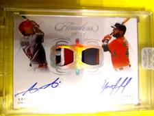 YORDAN ALVAREZ/Aristides Aquino DUAL AUTO RC!🔥 2020 PANINI FLAWLESS SSP #18/25!