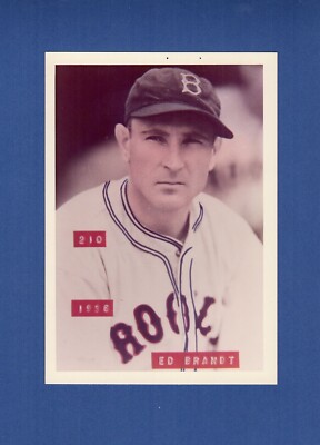 #210 ED BRANDT, 1936 Dodgers ~1974 BRA-MAC George Brace colorized card