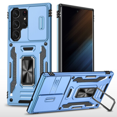 Kickstand Hard Case Cover For Galaxy S21 S20FE S22 S23 Ultra Plus M02 M12 M52