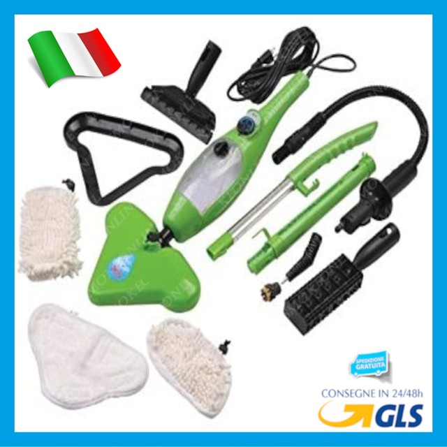 H2O X5 1300W Scoppa a Vapore Lavapavimenti - Verde | Acquisti Online su eBay