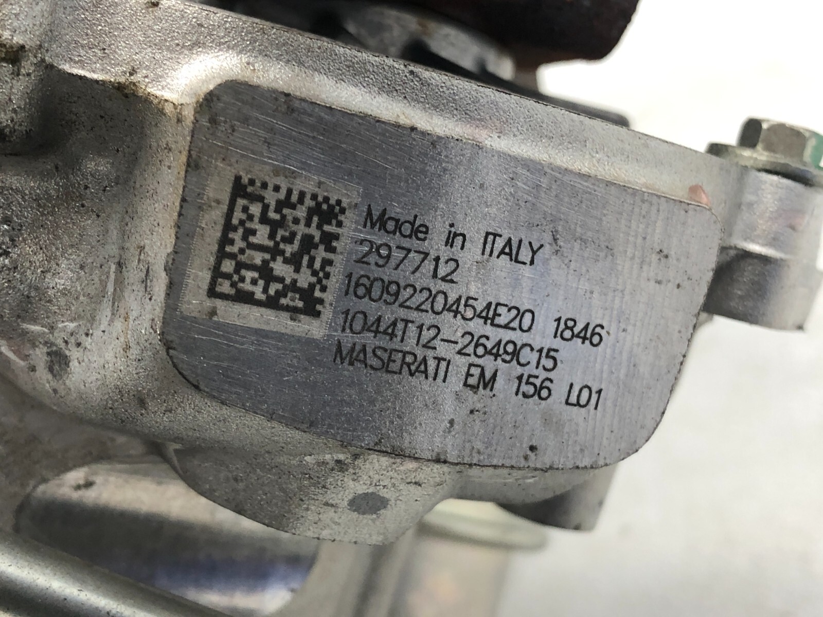 2017-2020 MASERATI LEVANTE GHIBLI 3.0L V6 LEFT DRIVER TURBO TURBOCHARGER OEM 25K