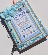 Winter premade junk journal, photo album, cards, tags, journal cards