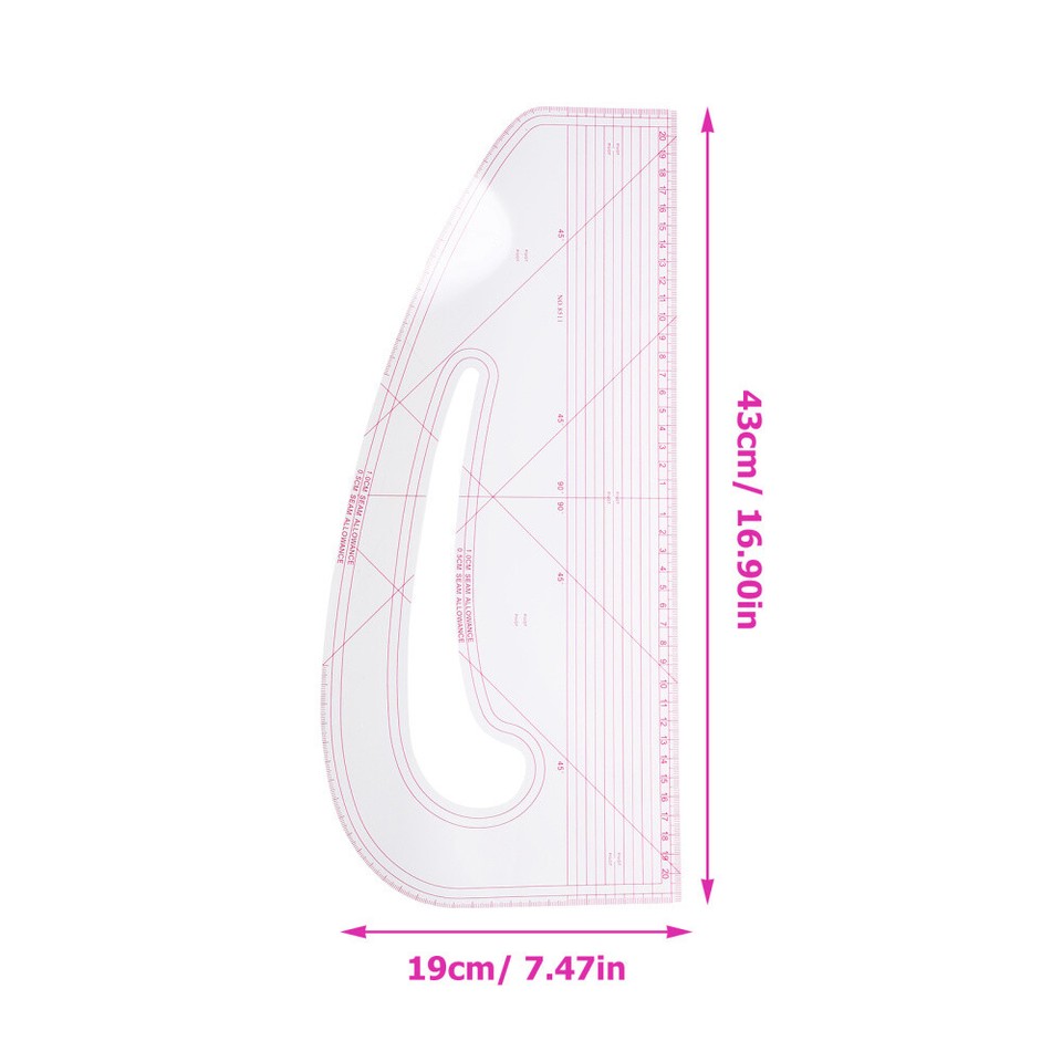 Pattern Master Ruler Beginners Sewing Curve Grading Curler to Draft Women's eBay