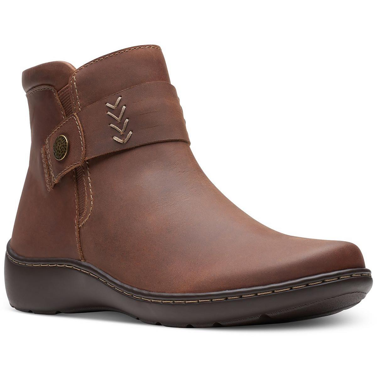 Женские ботильоны-ботильоны с ремешком на щиколотке Cora Rae Tan от Clarks 10 средних размеров B M BHFO 9238 4990₽