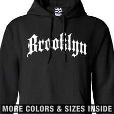 Brooklyn Thug HOODIE | Hooded Crooklyn BKLYN NY Old English Sweater Sweatshirt