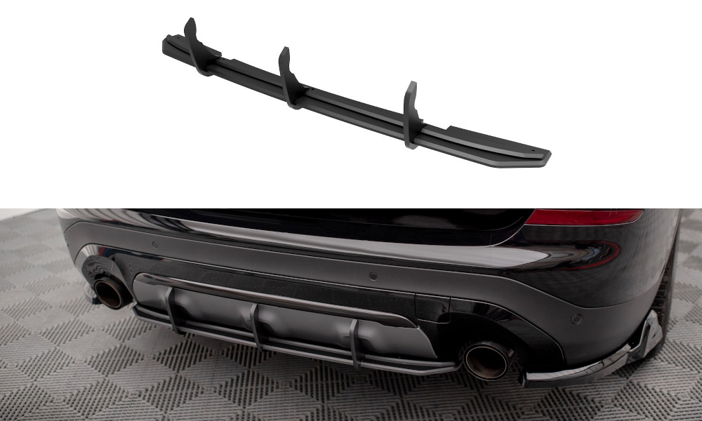 Diffuseur arrière Maxton Street Pro BMW X3 G01 noir et rouge design sportif