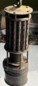 Antique Wolf Permissible Coal Mining Miners Gas Safety Lamp Scranton Pa Estate