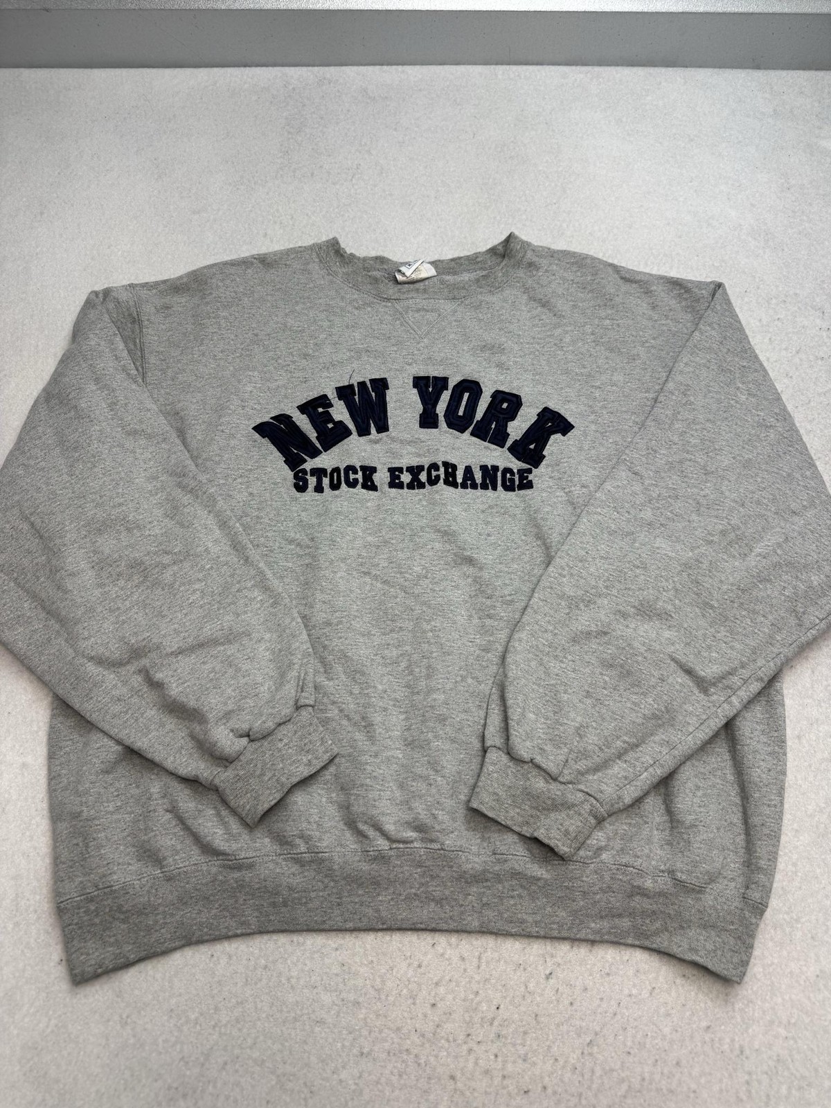 Champion Sweatshirt Mens XL Gray New York Stock Exchange Crewneck Fleece