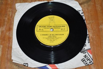 7'' inch Vinyl Record. Ronnie Hilton. The Ugly Bug Ball/Windmill in Old Amsterdam