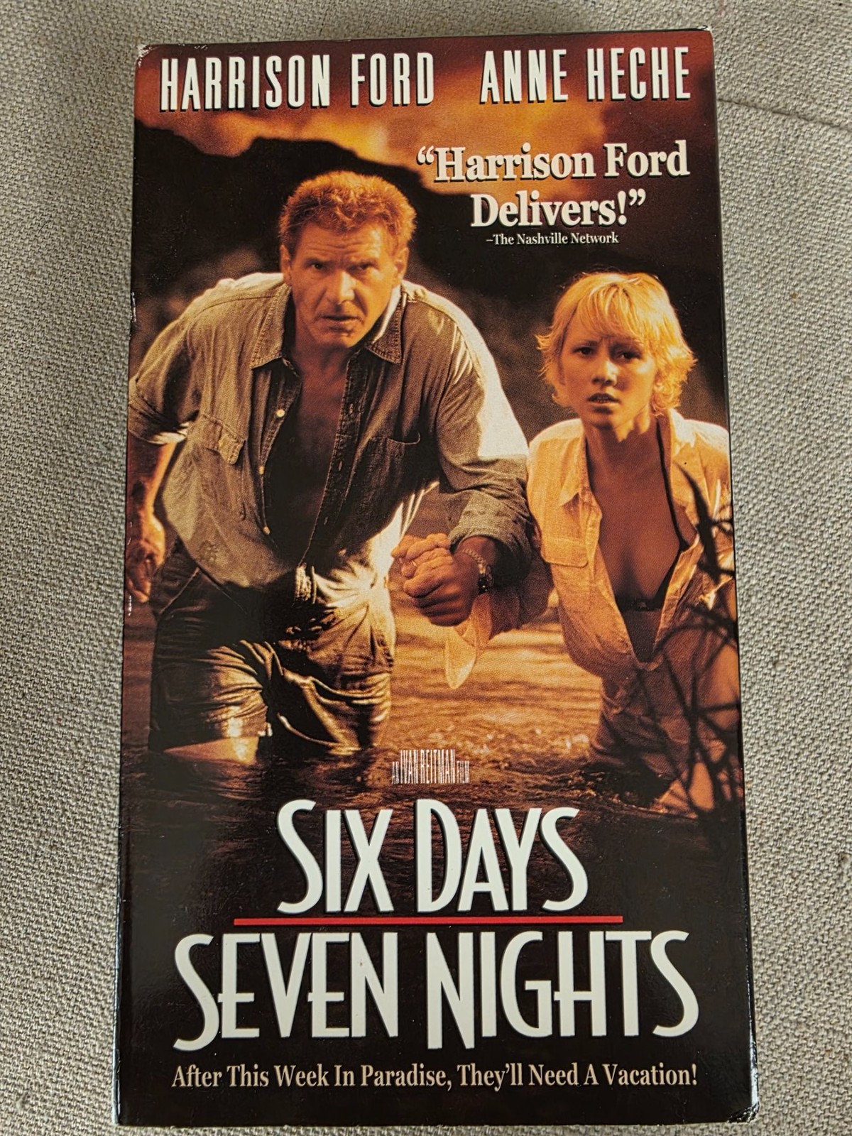 Six Days Seven Nights VHS 1998 Harrison Ford Anne Heche Adventure Comedy