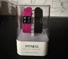 Ifitness Activity Tracker Compatible with iOS Android Watches Pink & Black Bands