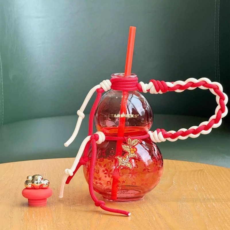 New Starbucks China 2026 Year of the Horse 21oz Red Gourd Shaped