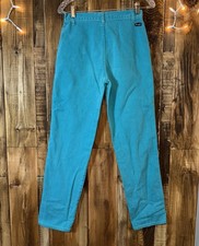 Vintage Girls Turquoise Blue Rodeo Bareback Wrangler Western USA Size 14 Cowgirl