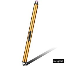 Long Electric Plasma Rechargeable Flameless Arc Lighter USB Double Touch Sensor