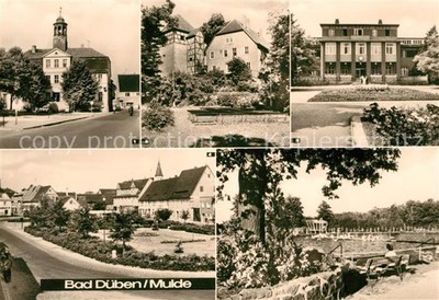 Bad Dueben Rathaus Burg Freilichtbuehne Eisen Moorbad Freibad Hammermuehle