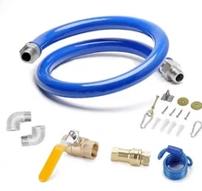 Stanbroil 48" Mobile Gas Connector 3/4 Hose Kit 2 Elbow Quick Connect Port Kit