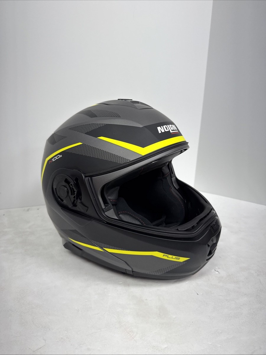 Nolan N100-5 Plus Overland Helmet Flat Grey/Yellow Small | eBay Nolan N100-5 Plus Overland Helmet Flat Grey/Yellow Small | eBay