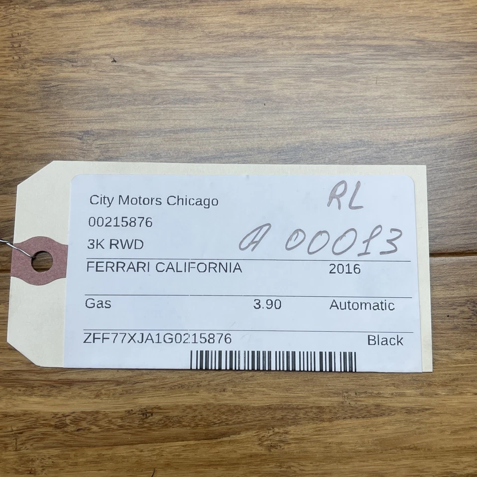 Ferrari California T 2014-2018 retractor de cinturón de seguridad trasero izquierdo 3 k millas OEM Foto 2 de 4