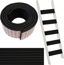 6.6 FT Black Bunk Bed Ladder Pads PVC Soft Corner Protectors with Strong Adhesiv