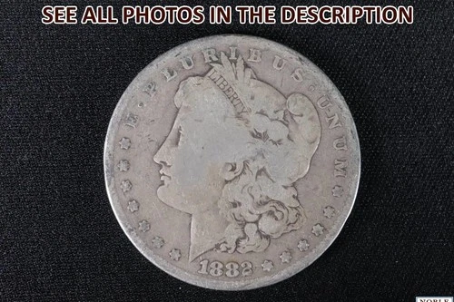 NobleSpirit Desirable 1882 Morgan SILVER Dollar AG About Good