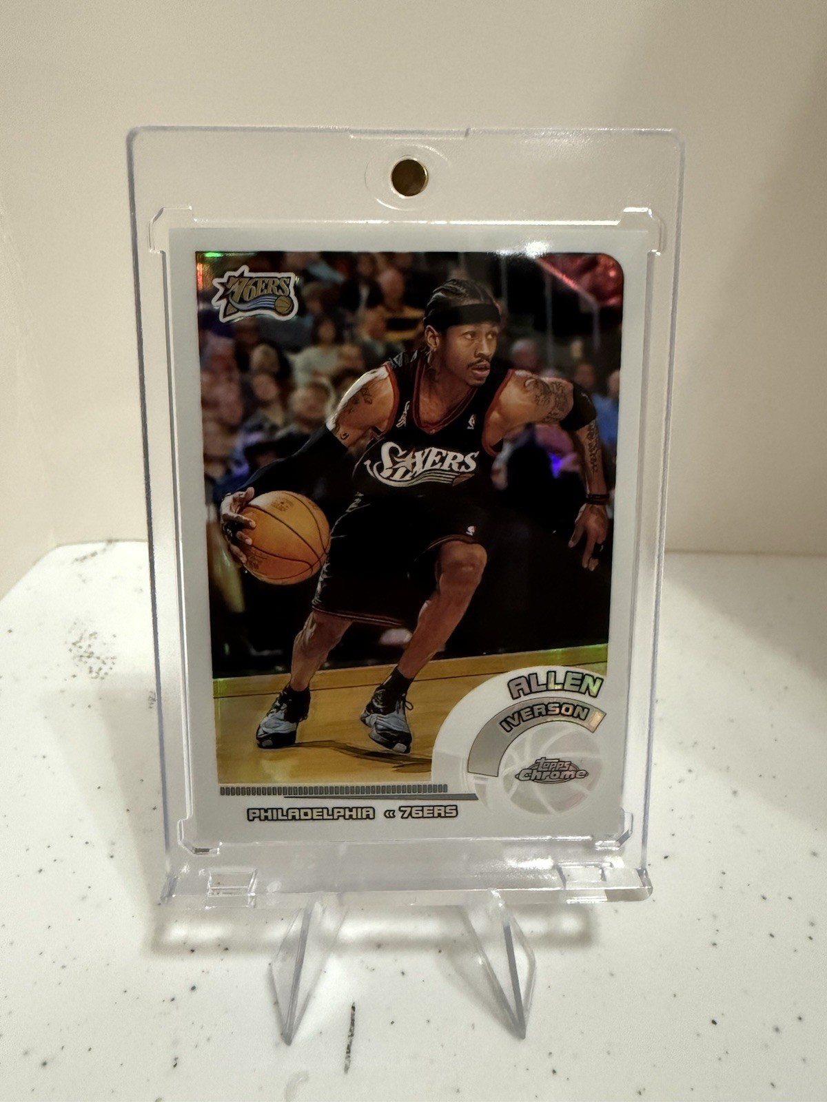 2002-03 Topps Chrome White Refractor ALLEN IVERSON /249!! HOF