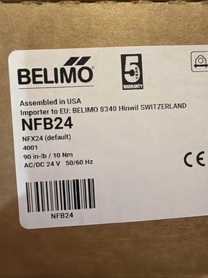 Belimo Actuator NFB24, 24 Volt, 50/60 HZ