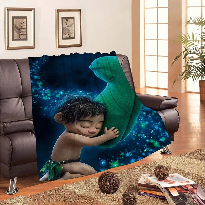 Personalized Disney The Good Dinosaur Blankets Custom Name Fleece Blanket