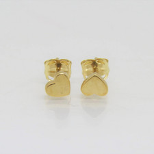 Heart Stud Earrings gifts for love Gold Plated Silver Earrings Promise gifts