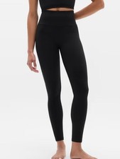 Athleta Black Recharge Seamless High Rise Legging M Medium Ribbed