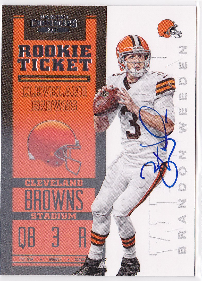 2012 Brandon Weeden Contenders Variation SP  Auto  RC /125*    #206 (A7904)