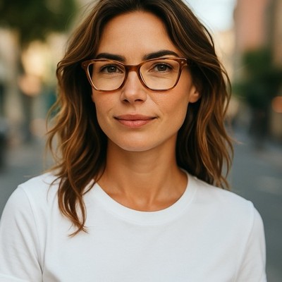 WOOW Italy Want You 1 54[]16-143 Brown/Green Eyeglasses / Frames M49