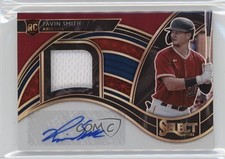 2021 Panini Select Rookie Jersey Tri-Color Prizm 63/99 Pavin Smith Auto 1t82