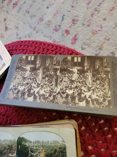 Antike Stereo Betrachter x2 und große Menge Karten Lot - Bild 15 von 21