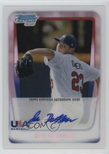 2011 Bowman Draft Chrome USA 16U National Team Refractor Joe DeMers Auto tw0